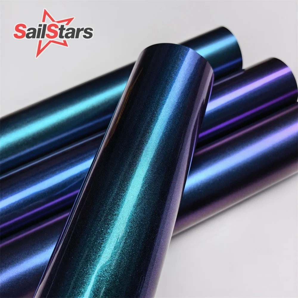 Sparkle Metallic Chameleon Car Wrap Vinyl Film Purple to Blue Stickers Adhesive Decal For Car Accessories
Sparkle Metallic Chameleon Car Wrap Vinyl Film Purple to Blue Stickers Adhesive Decal For Car Accessories
