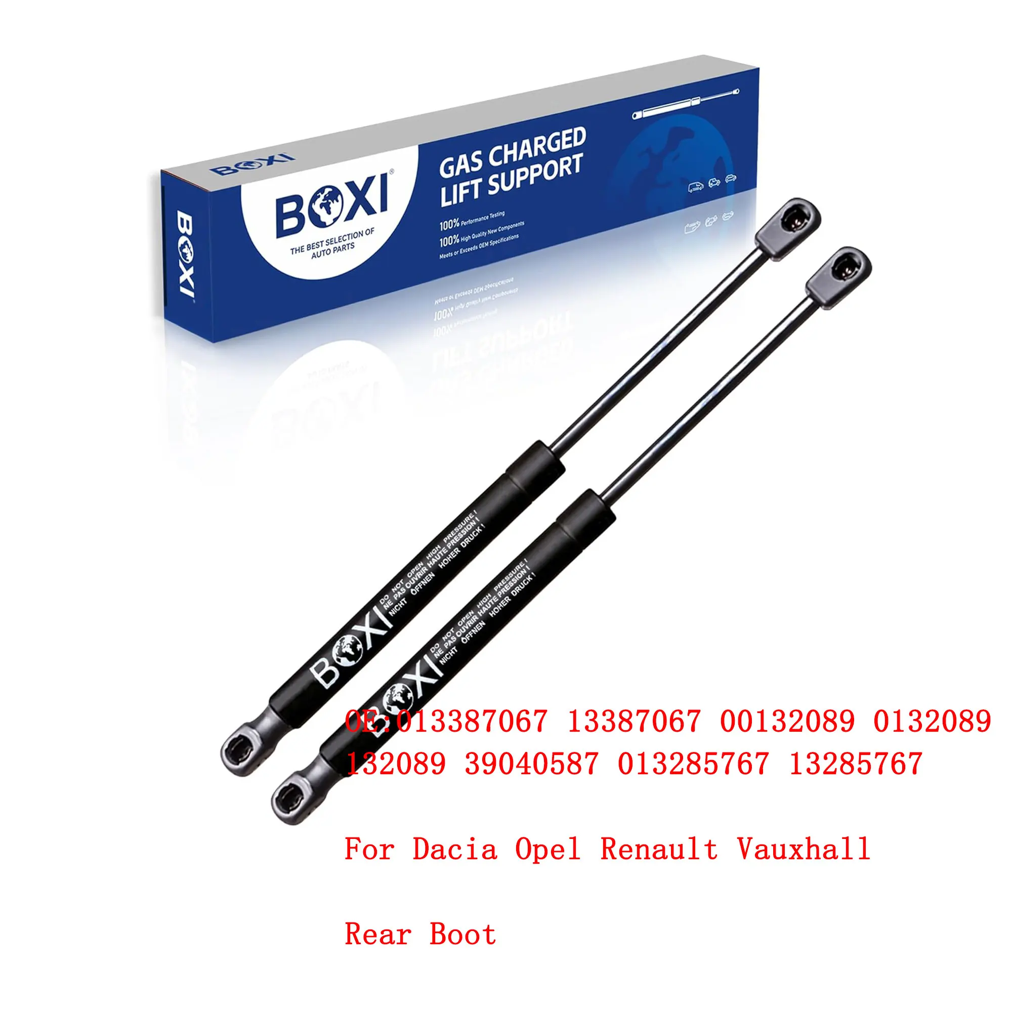 BOXI 2Pcs Rear Boot Shock Support Prop 132089 13387067 444079 39040587 For Dacia Opel Renault Vauxhall Gas Springs Lift Struts
BOXI 2Pcs Rear Boot Shock Support Prop 132089 13387067 444079 39040587 For Dacia Opel Renault Vauxhall Gas Springs Lift Struts