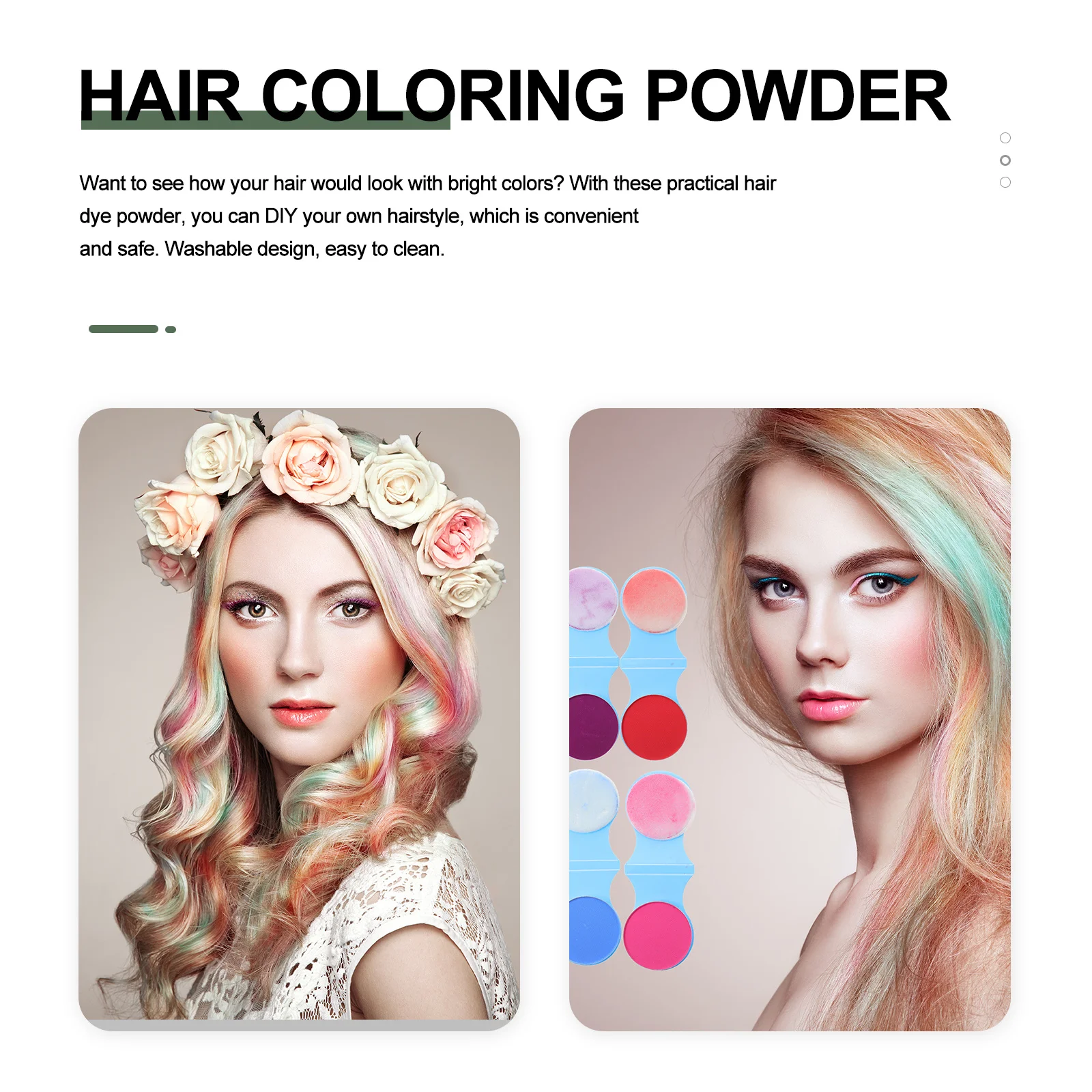 Набор из 8 временных моющихся пудр для окрашивания волос, для домашнего использования и салонов, легко смывается, аксессуар для окрашивания волос
Набор из 8 временных моющихся пудр для окрашивания волос, для домашнего использования и салонов, легко смывается, аксессуар для окрашивания волос