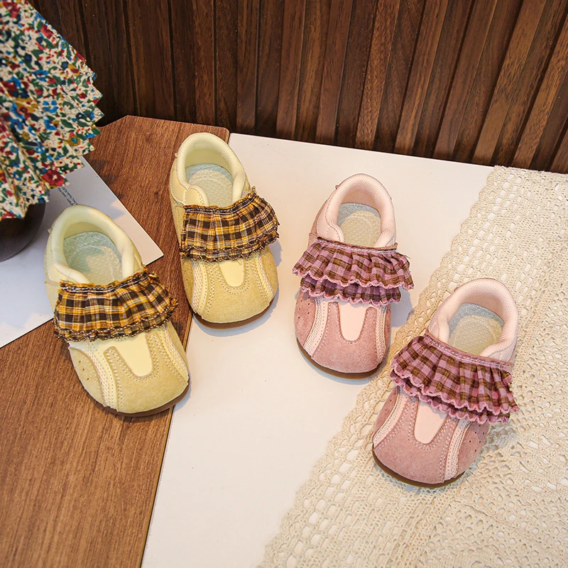 Детские туфли на плоской подошве с низким каблуком, нескользящие, удобные, износостойкие, высококачественные, модные, для первых шагов малышей
Детские туфли на плоской подошве с низким каблуком, нескользящие, удобные, износостойкие, высококачественные, модные, для первых шагов малышей