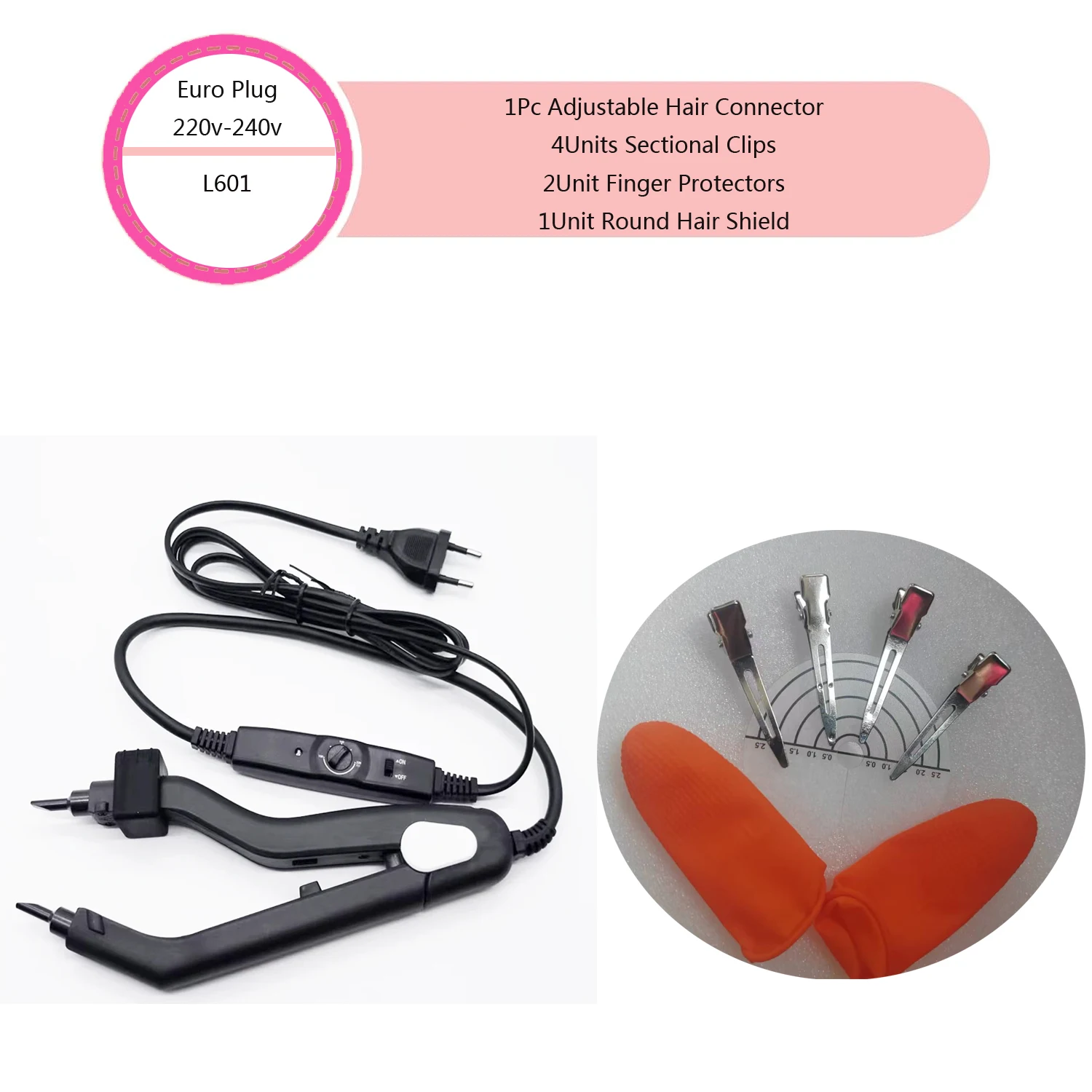 Keratin Melting Connector Machine for Hair Extensions, Matte Black Ergonomic Patented Design - Professional Salon Heat Tool
Keratin Melting Connector Machine for Hair Extensions, Matte Black Ergonomic Patented Design - Professional Salon Heat Tool