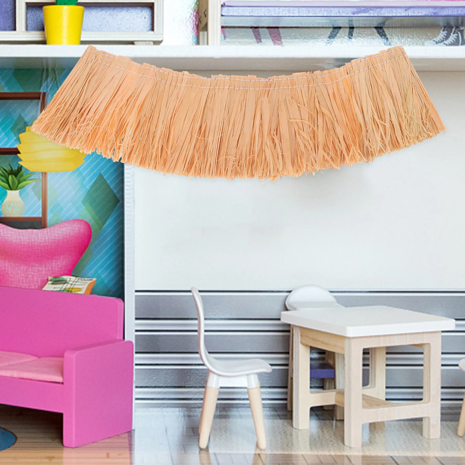 6pcs Artificial Thatch Roof Roll For Dollhouse Fairy Garden Diy Decorative Hay Bale Landscape Straw Roof Tiles
6pcs Artificial Thatch Roof Roll For Dollhouse Fairy Garden Diy Decorative Hay Bale Landscape Straw Roof Tiles