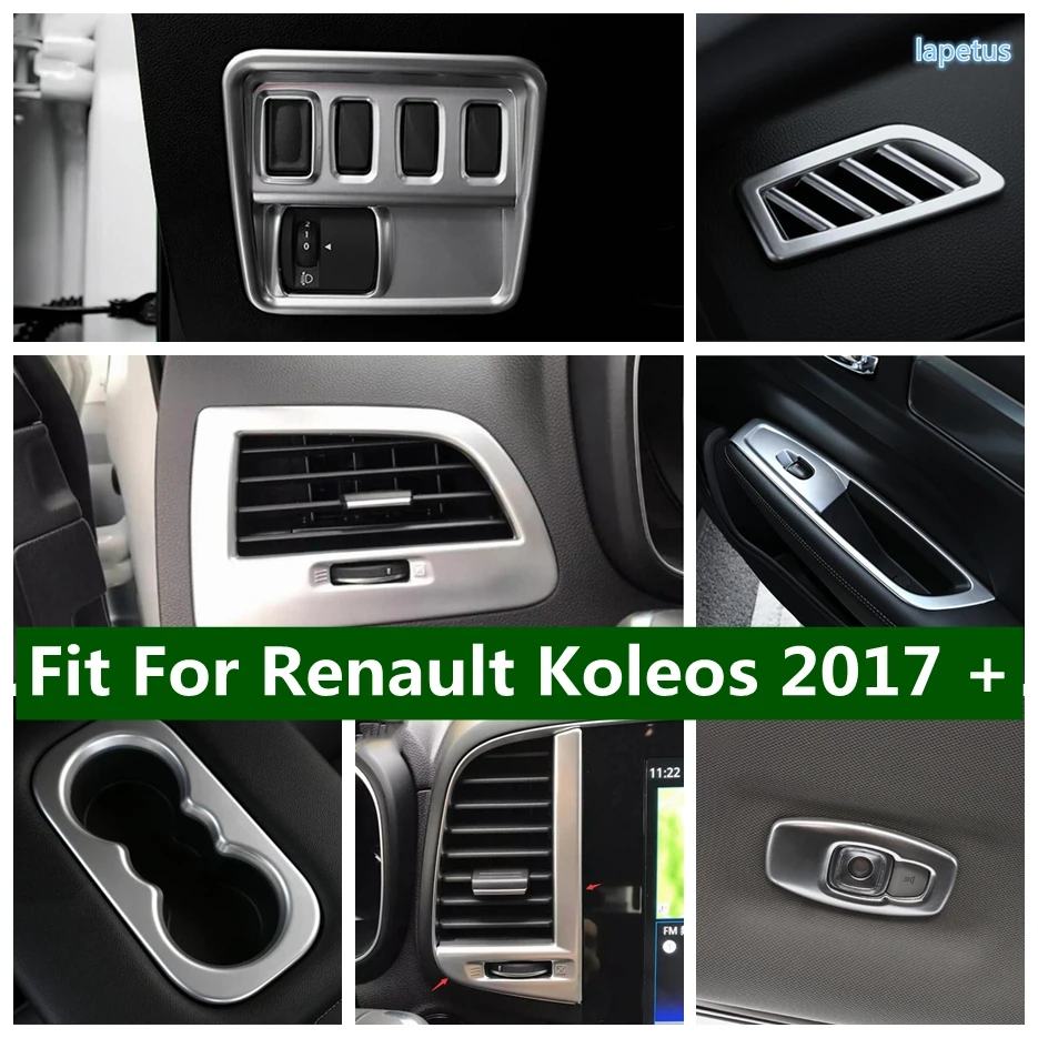 Reading Light Lamp / Air AC Outlet Vent / Water Cup Holder / Door Handle Bowl Cover Trim Matte For Renault Koleos 2017 - 2022
Reading Light Lamp / Air AC Outlet Vent / Water Cup Holder / Door Handle Bowl Cover Trim Matte For Renault Koleos 2017 - 2022