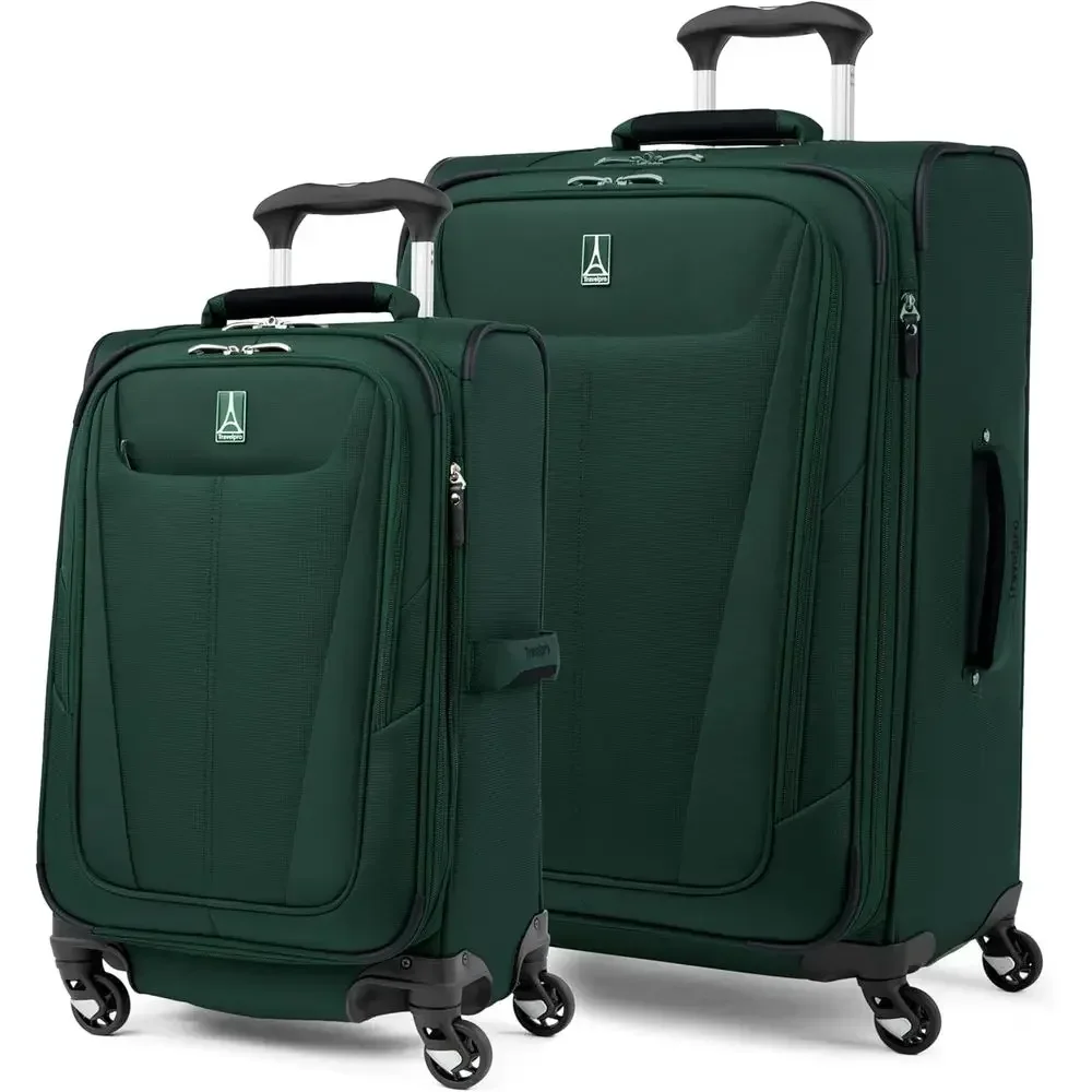 2-Piece Expandable Luggage Set with 4 Spinner Wheels, Lightweight Suitcase, Unisex, Forest Green
2-Piece Expandable Luggage Set with 4 Spinner Wheels, Lightweight Suitcase, Unisex, Forest Green