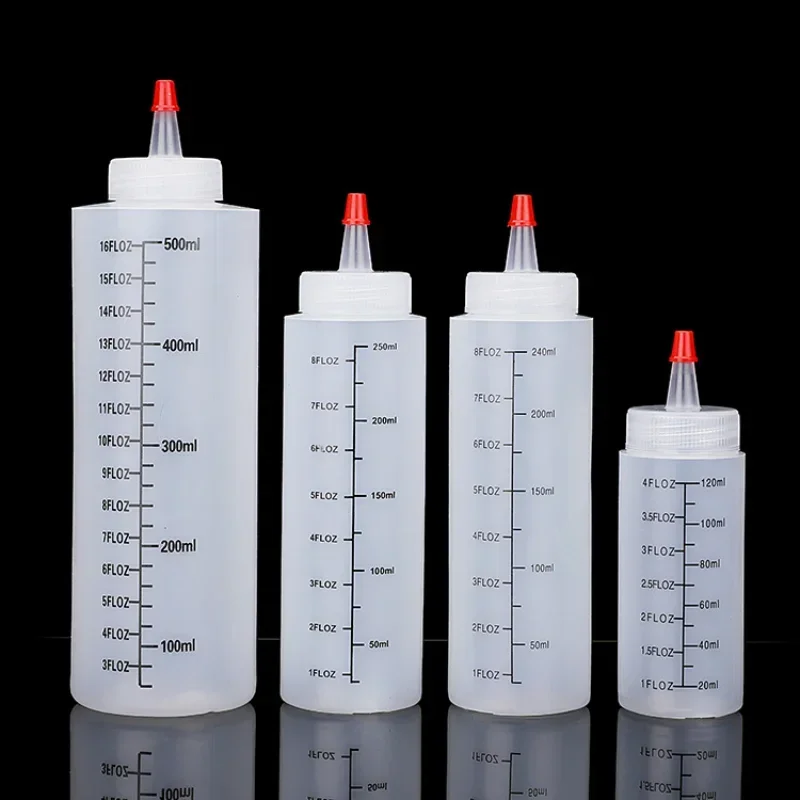120/250/450ml Plastic Needle-nosed Scale Squeeze Bottle Squeezable Bottle with Leak-proof for Kitchen Salad Sauce Squeeze Bottle
120/250/450ml Plastic Needle-nosed Scale Squeeze Bottle Squeezable Bottle with Leak-proof for Kitchen Salad Sauce Squeeze Bottle