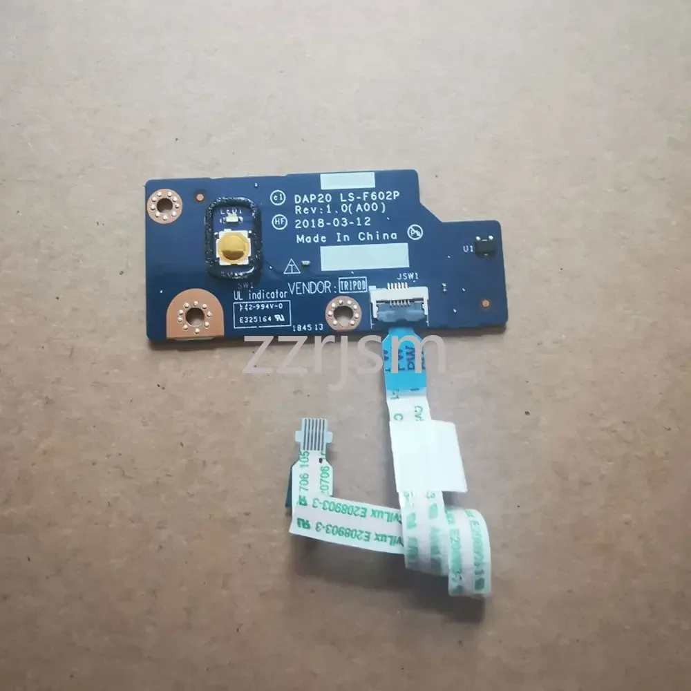 For Dell Precision 7730 7740 M7730 M7740 laptop Power Button Board with Cable switch Repairing Accessories DAP20 LS-F602P 0CV46J
For Dell Precision 7730 7740 M7730 M7740 laptop Power Button Board with Cable switch Repairing Accessories DAP20 LS-F602P 0CV46J