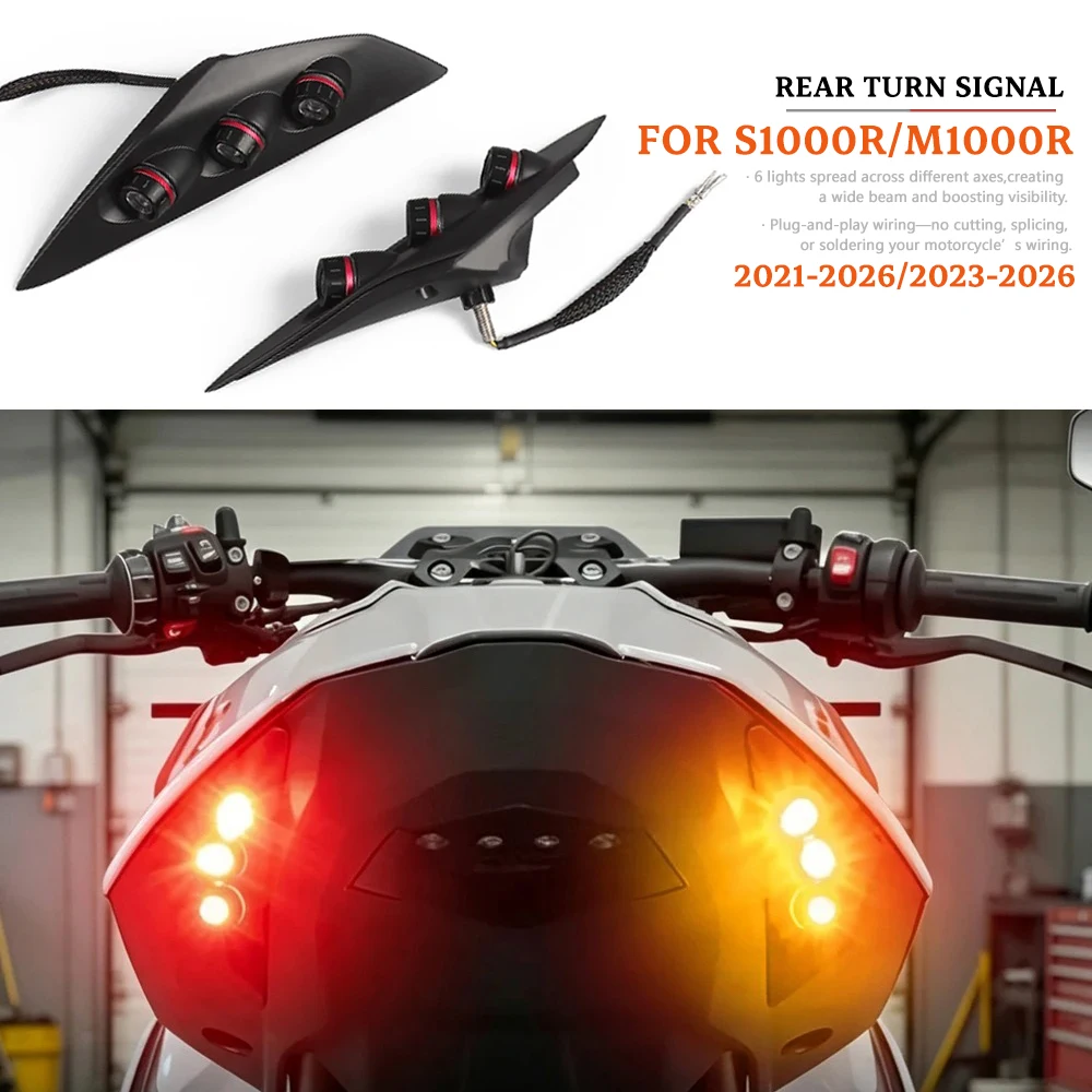 LED Rear Turn Signal Lights Motorcycle Indicators For BMW S1000R S 1000 R 1000R 2021-2026 M1000R M 1000R 2023-2026 Blinker Lamp
LED Rear Turn Signal Lights Motorcycle Indicators For BMW S1000R S 1000 R 1000R 2021-2026 M1000R M 1000R 2023-2026 Blinker Lamp