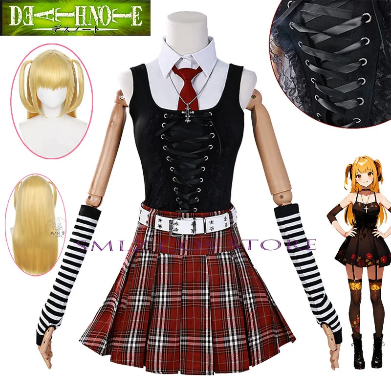 Smlz Cosplay Anime Misa Cosplay Amane Debut Daily Girl Sexy Dress Costume Black Goth Loli Plaid Skirt Uniform Outfit Wig Woman
Smlz Cosplay Anime Misa Cosplay Amane Debut Daily Girl Sexy Dress Costume Black Goth Loli Plaid Skirt Uniform Outfit Wig Woman