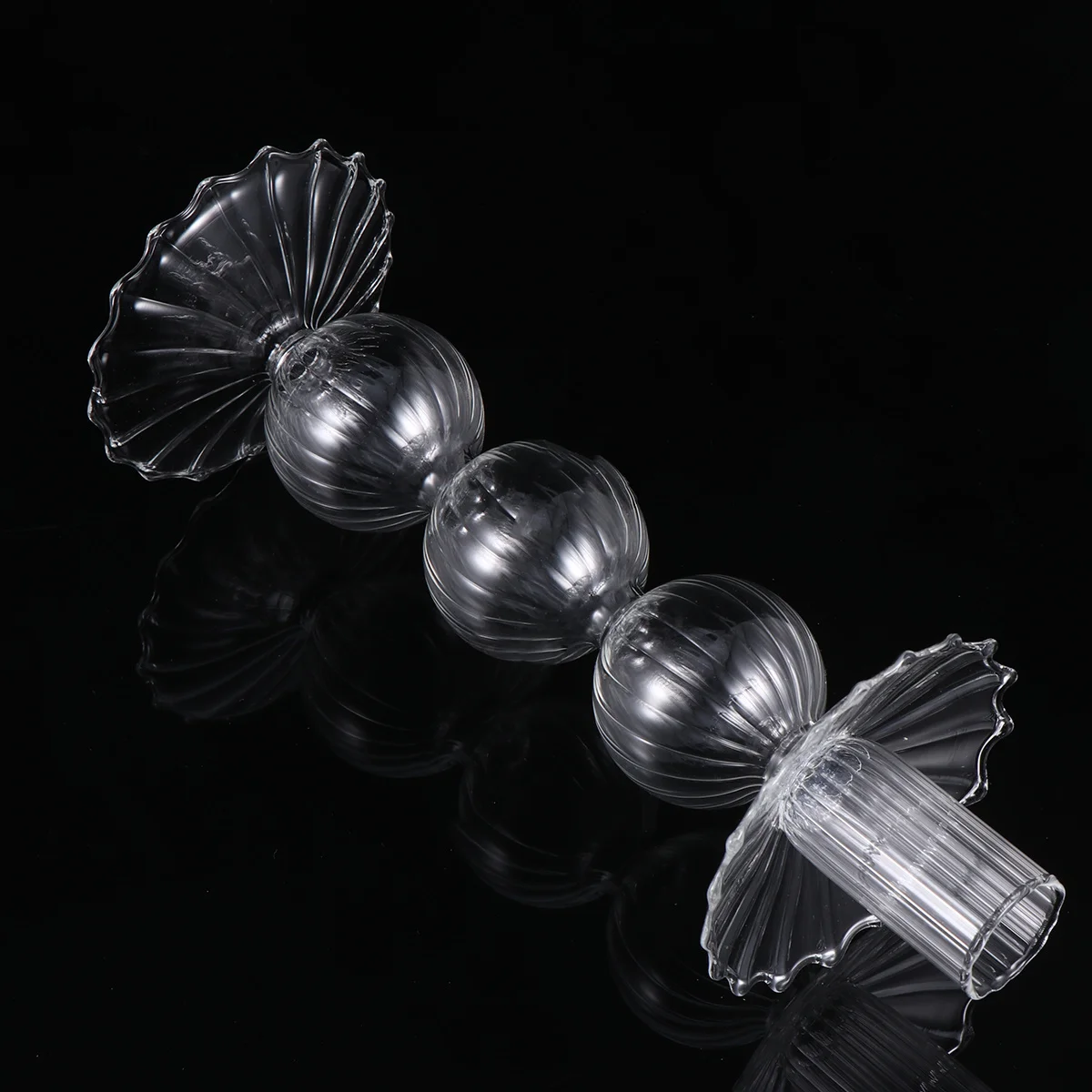 Creative Stripe Holder Transparent Tall Functional Candlestick Premium Material Flickering Light Decor for Living Room
Creative Stripe Holder Transparent Tall Functional Candlestick Premium Material Flickering Light Decor for Living Room