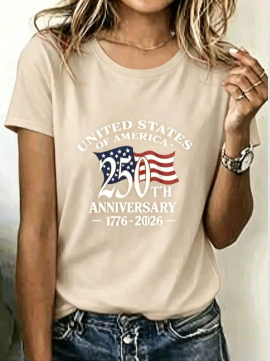 250th Anniversary Of American Independence Patriotic Tee Crew Neck Loose Fit Cotton
250th Anniversary Of American Independence Patriotic Tee Crew Neck Loose Fit Cotton
