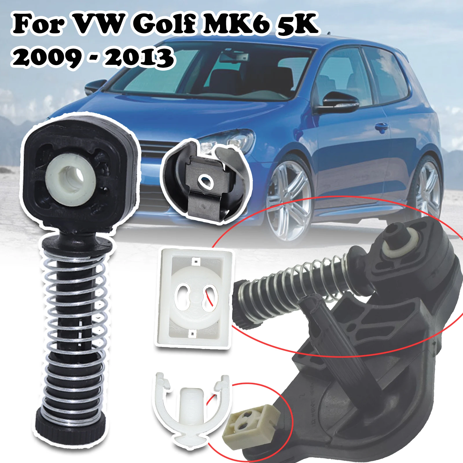 New upgrade Car Gear Selector Linkage Shift Lever Cable Connector Kit For VW Golf MK6 5K Gearbox Lock Connector 2009 2010 - 2013
New upgrade Car Gear Selector Linkage Shift Lever Cable Connector Kit For VW Golf MK6 5K Gearbox Lock Connector 2009 2010 - 2013