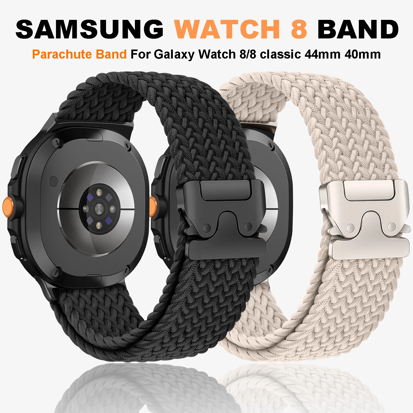 Parachute Band for Galaxy Watch 8/8 Classic 44mm 40mm Braided Wrist Replacement Belt Sport Bracelet Correa Galaxy Watch 8 Strap
Parachute Band for Galaxy Watch 8/8 Classic 44mm 40mm Braided Wrist Replacement Belt Sport Bracelet Correa Galaxy Watch 8 Strap