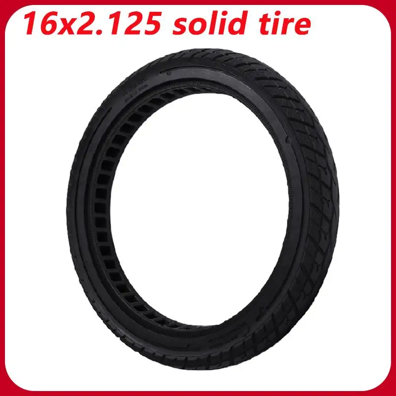 16x2.125 Solid Tire Wear-resistant 16 Inch Tire for Electric Bicycle Folding Electric Bicycle Non Inflation Thickened Tyre Part
16x2.125 Solid Tire Wear-resistant 16 Inch Tire for Electric Bicycle Folding Electric Bicycle Non Inflation Thickened Tyre Part