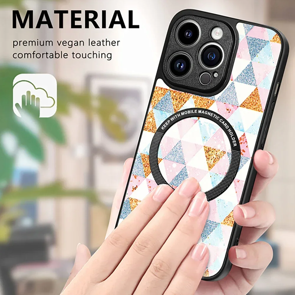 Luxury Case For iPhone 15 Pro Max 14 Plus 5G Magsafe Wireless Charging Leather Back Cover For iPhone 14 Pro Case iPhone15 Fund
Luxury Case For iPhone 15 Pro Max 14 Plus 5G Magsafe Wireless Charging Leather Back Cover For iPhone 14 Pro Case iPhone15 Fund