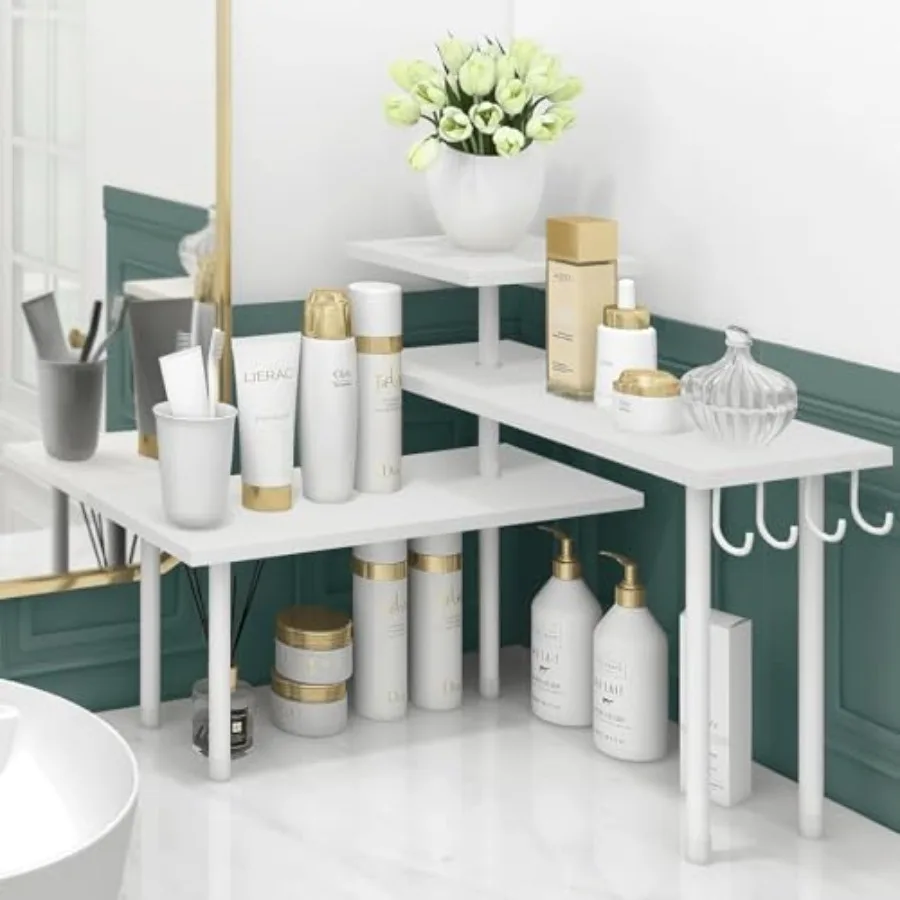Kitchen Countertop Organizer Corner Shelf, Bathroom Counter Organizers and Storage, 3 Tier Wood Shelf Organizer Space Saver for
Kitchen Countertop Organizer Corner Shelf, Bathroom Counter Organizers and Storage, 3 Tier Wood Shelf Organizer Space Saver for