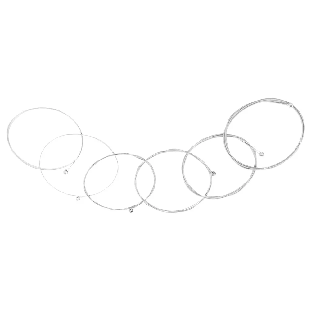 6 Pcs Core Guitar Strings Silver A600 Durable Replacement Parts Accessories Warm Tone Replacement Guitar Strings
6 Pcs Core Guitar Strings Silver A600 Durable Replacement Parts Accessories Warm Tone Replacement Guitar Strings