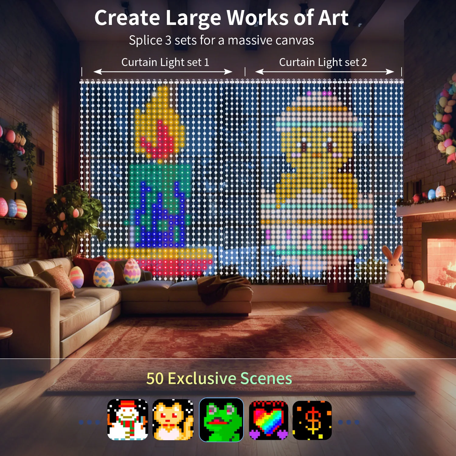 Интеллектуальные светодиодные гирлянды-шторы, 400 LED, синхронизация с музыкой, текстом и изображениями, идеальный подарок, для дома, двора и вечеринок, на День святого Валентина.
Интеллектуальные светодиодные гирлянды-шторы, 400 LED, синхронизация с музыкой, текстом и изображениями, идеальный подарок, для дома, двора и вечеринок, на День святого Валентина.