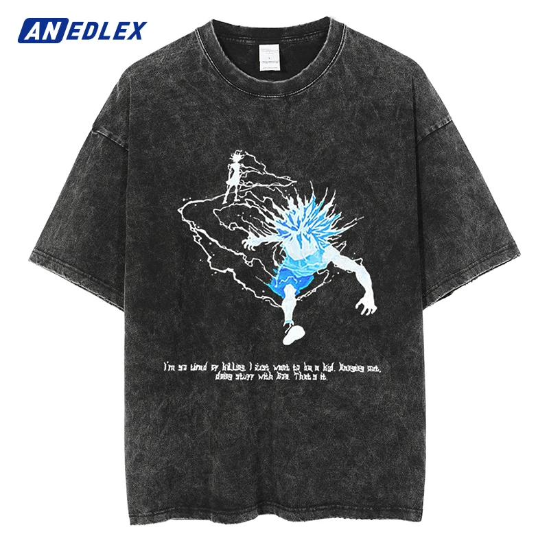 Anime Printed T Shirt Men Women Vintage Washed Tshirt Unisex Summer Short Sleeve Tops Cotton Harajuku Hip Hop Streetwear T-shirt
Anime Printed T Shirt Men Women Vintage Washed Tshirt Unisex Summer Short Sleeve Tops Cotton Harajuku Hip Hop Streetwear T-shirt