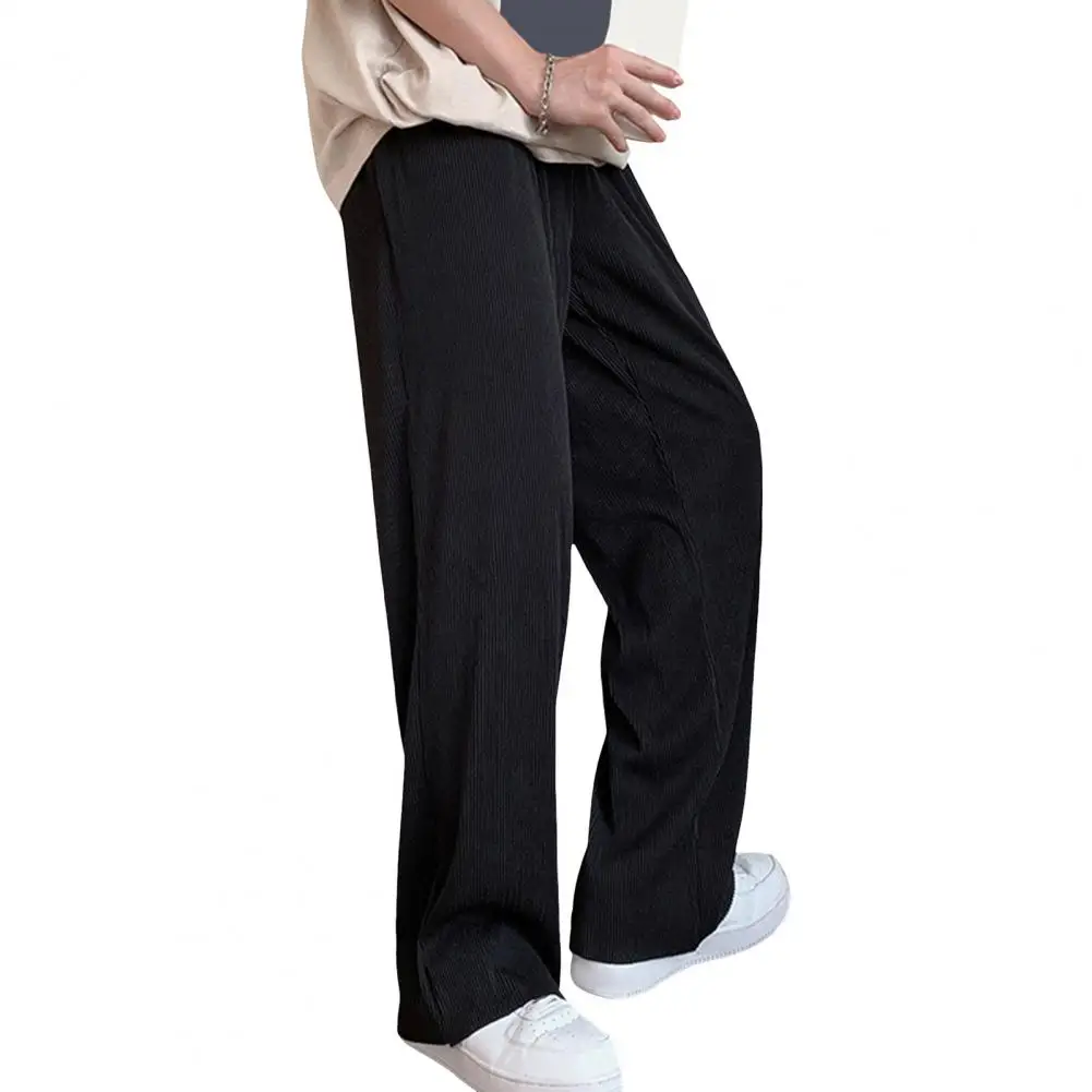 Sport Trousers Quick-drying Men's Sport Pants with Wide Leg Side Pockets for Gym Training Jogging Elastic Waist Solid Color
Sport Trousers Quick-drying Men's Sport Pants with Wide Leg Side Pockets for Gym Training Jogging Elastic Waist Solid Color