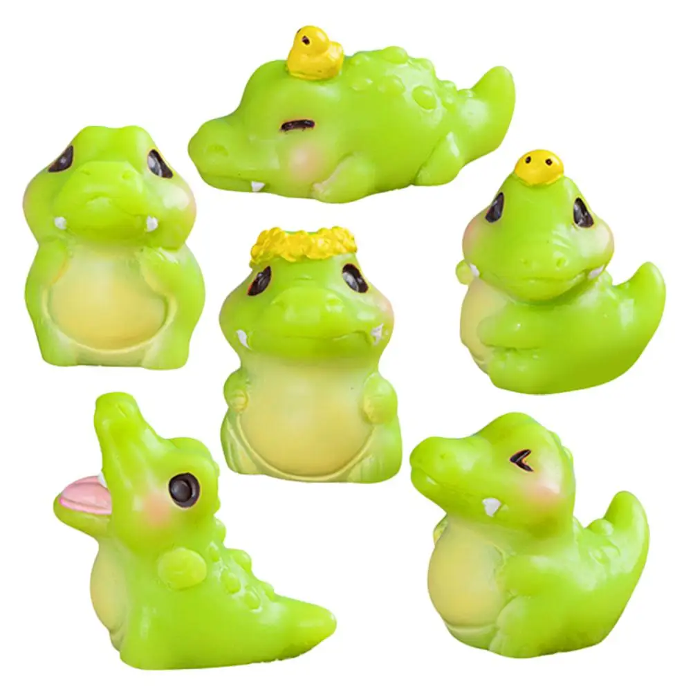 6 Pcs Small Decoration Dinosaur Miniatures Resin Animals Figurines Cartoon Alligator Shape Microlandscape
6 Pcs Small Decoration Dinosaur Miniatures Resin Animals Figurines Cartoon Alligator Shape Microlandscape