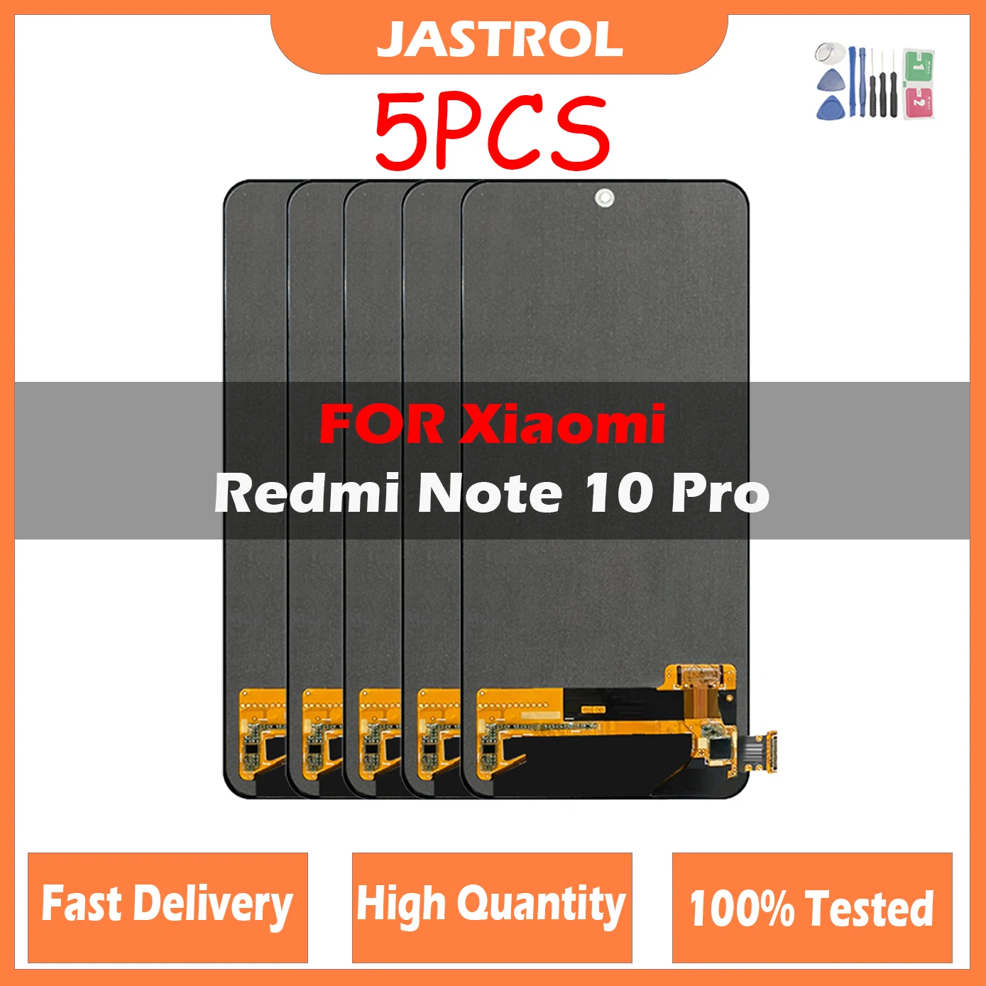 5Pcs/Lot 6.67" LCD For Xiaomi Redmi Note 10 Pro LCD Display Touch Screen for Redmi Note10Pro M2101K6G LCD Display Replace
5Pcs/Lot 6.67" LCD For Xiaomi Redmi Note 10 Pro LCD Display Touch Screen for Redmi Note10Pro M2101K6G LCD Display Replace