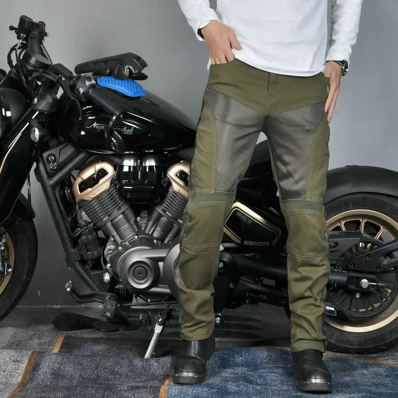 Fashion Men Military Green Mesh Ventilated Motorcycle Jeans Summer Stretch Casual Breathable Anti Fall Motorbike Riding Pants
Fashion Men Military Green Mesh Ventilated Motorcycle Jeans Summer Stretch Casual Breathable Anti Fall Motorbike Riding Pants