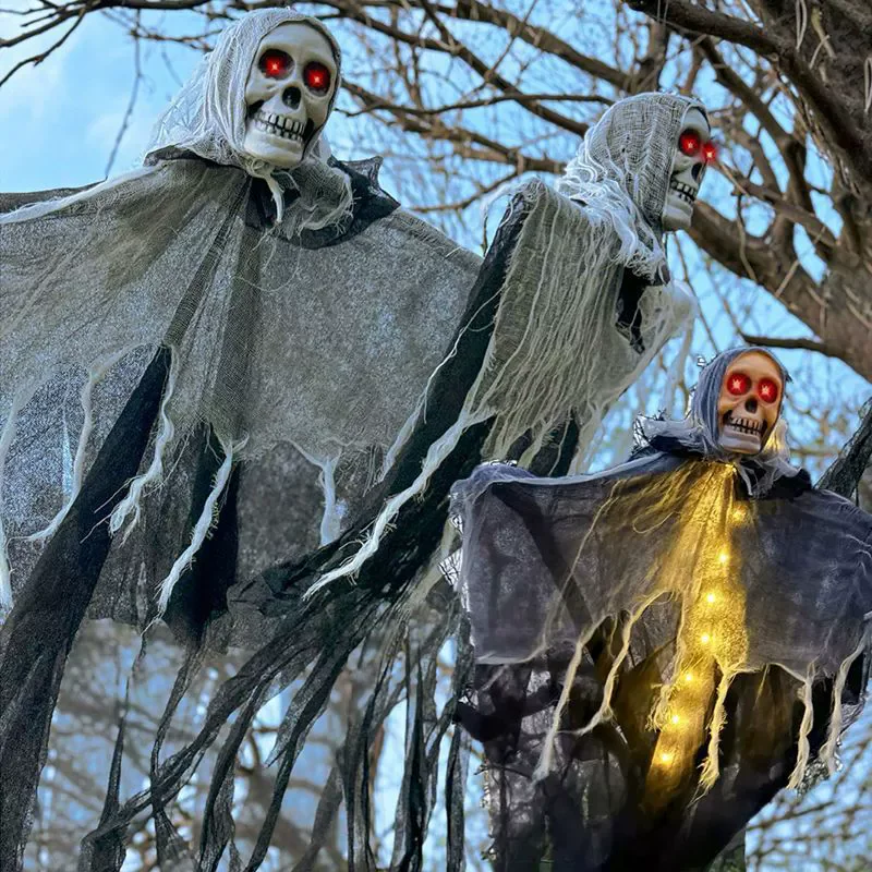 Halloween Decorations Horror Hanging Ghost Skull Skeleton Prop Perfect for Home Outdoor Yard Party Supplies Festival Decorations
Halloween Decorations Horror Hanging Ghost Skull Skeleton Prop Perfect for Home Outdoor Yard Party Supplies Festival Decorations
