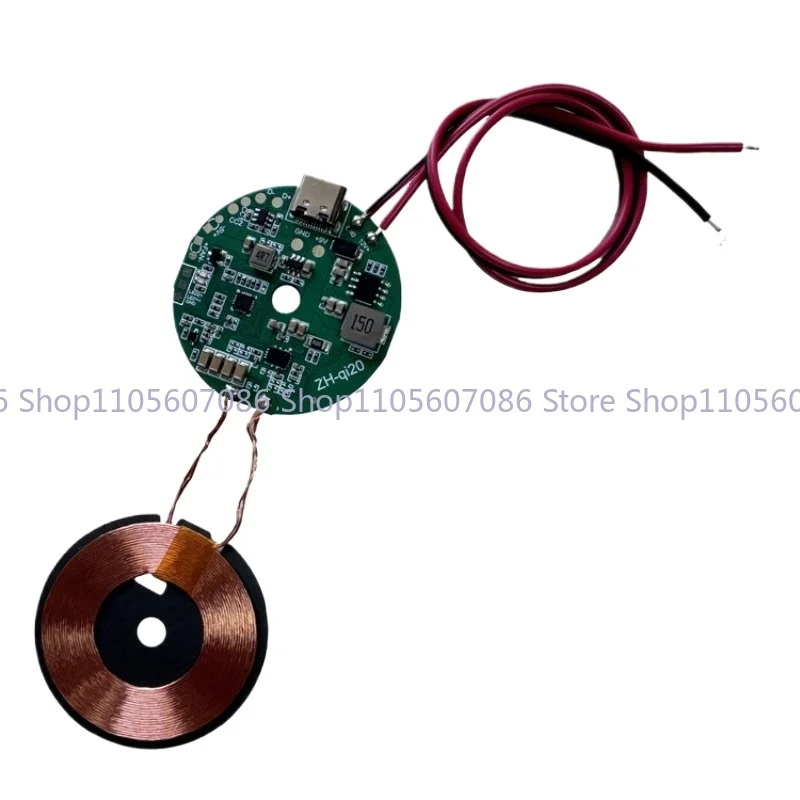 20W High-power Wireless Charger Transmitter Module Ultra-thin Coil Supports Qi2.0/MagSafe Universal 9V-30V
20W High-power Wireless Charger Transmitter Module Ultra-thin Coil Supports Qi2.0/MagSafe Universal 9V-30V