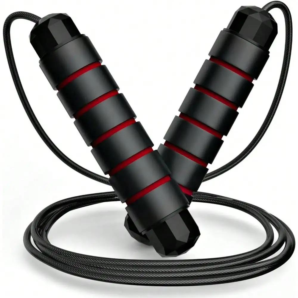 Jump Rope, -Free Rapid Speed Jumping Rope Cable With Ball Bearings For Women, Men, Adjustable Steel Jump Rope Workout With Foam Handles For Fitness, Home Exercise & Slim Body
Jump Rope, -Free Rapid Speed Jumping Rope Cable With Ball Bearings For Women, Men, Adjustable Steel Jump Rope Workout With Foam Handles For Fitness, Home Exercise & Slim Body