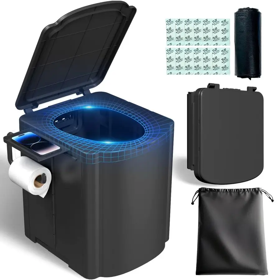 Туалетный набор для кемпинга для взрослых MAX 440 фунтов, модернизированное дорожное сиденье-горшок со съемным держателем для бумаги и впитывающим гелем, для Campi
Туалетный набор для кемпинга для взрослых MAX 440 фунтов, модернизированное дорожное сиденье-горшок со съемным держателем для бумаги и впитывающим гелем, для Campi