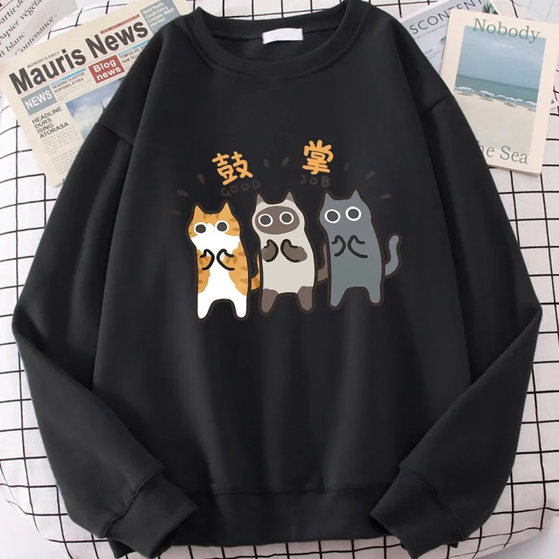 Dance Applauding Cat Cute Print Cartoons Men Women Hoodie Casual Comfortable Swetshirt Hip Hop Loose Sportswears Fleece Clothes
Dance Applauding Cat Cute Print Cartoons Men Women Hoodie Casual Comfortable Swetshirt Hip Hop Loose Sportswears Fleece Clothes