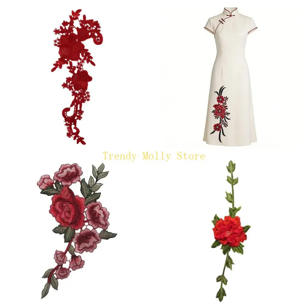 N5KB Blossom Flower Applique Clothing Embroidery Stickers Lace Fabric Sew Stickers Craft
N5KB Blossom Flower Applique Clothing Embroidery Stickers Lace Fabric Sew Stickers Craft