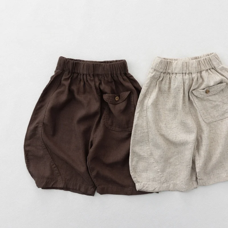 2026 Summer 1-6Y Kids Linen Shorts Elastic Waist Boys Loose Breathable Casual Cropped Trousers Capri Baby Girls Pants
2026 Summer 1-6Y Kids Linen Shorts Elastic Waist Boys Loose Breathable Casual Cropped Trousers Capri Baby Girls Pants