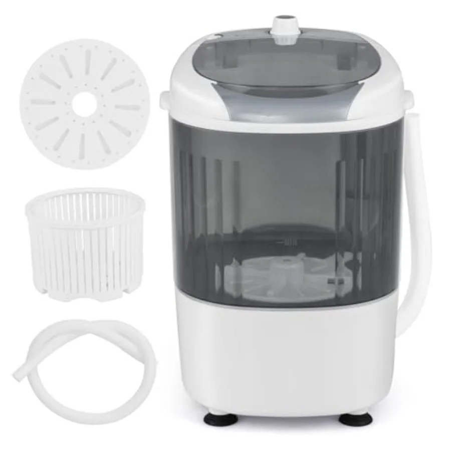 Compact 5.5 lbs Semi-Automatic Mini Washer and Dryer Combo with Drain Hose and Spin Tub for Small Spaces Ideal for RVs Apartmen
Compact 5.5 lbs Semi-Automatic Mini Washer and Dryer Combo with Drain Hose and Spin Tub for Small Spaces Ideal for RVs Apartmen