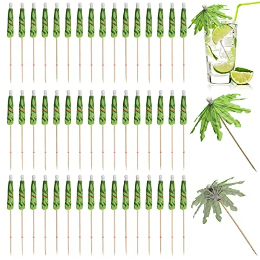 50pcs Cocktail Umbrellas for Drinks, Coolrunner Coconut Palm Tree Umbrella Toothpicks, Tropical Umbrella Decorations for Drinks
50pcs Cocktail Umbrellas for Drinks, Coolrunner Coconut Palm Tree Umbrella Toothpicks, Tropical Umbrella Decorations for Drinks
