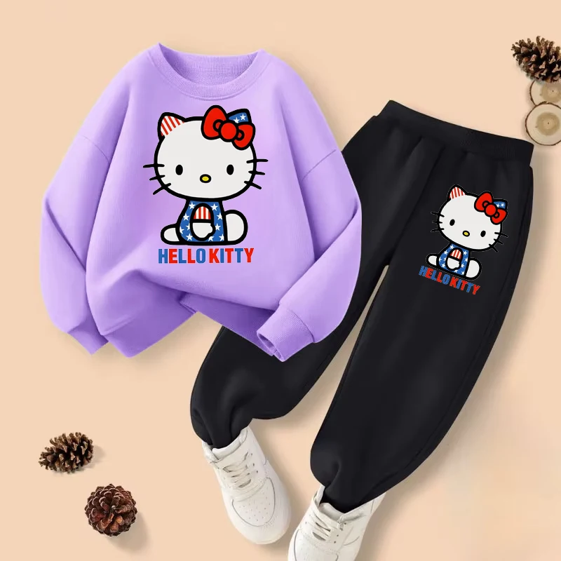 Sanrio Spring Autumn Long Sleeve Top and Long Pants 2pcs Set for Children's Clothing Set Girls Sweatsuits Kids Thin Tracksuit
Sanrio Spring Autumn Long Sleeve Top and Long Pants 2pcs Set for Children's Clothing Set Girls Sweatsuits Kids Thin Tracksuit