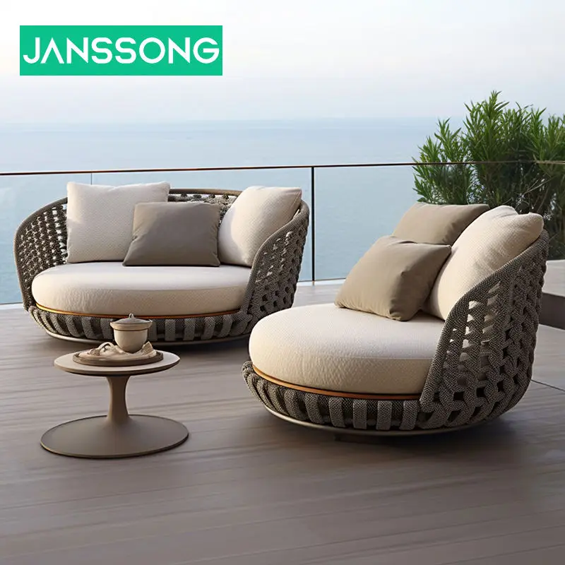 High Quality Modern Hotel Rope Outdoor Furniture Luxury Wicker Fabric Garden Patio Rattan Sofa Outdoor Sofa Set Garden Furniture
High Quality Modern Hotel Rope Outdoor Furniture Luxury Wicker Fabric Garden Patio Rattan Sofa Outdoor Sofa Set Garden Furniture