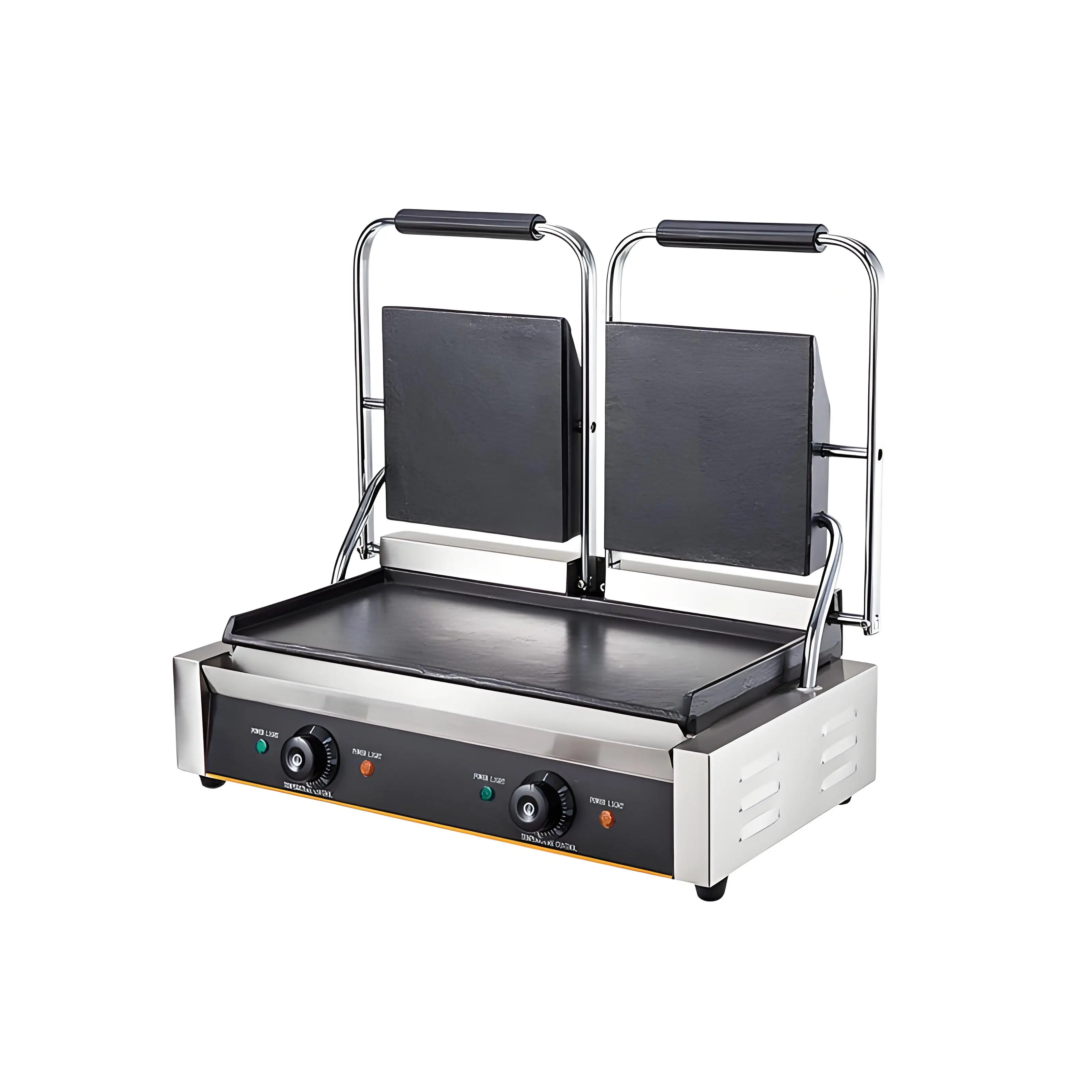 Commercial Grill Sandwich Maker Double Flat Plates Electric Panini Sandwich Grill Machine for Hotel Restaurant Kitchen
Commercial Grill Sandwich Maker Double Flat Plates Electric Panini Sandwich Grill Machine for Hotel Restaurant Kitchen