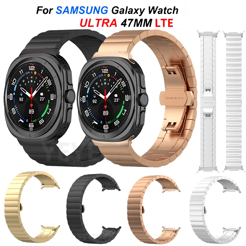Стальной ремешок без катины для Samsung Galaxy Watch Ultra 47 мм LTE, браслет с застежкой-бабочкой для Galaxy Watch Ultra LTE 47 мм
Стальной ремешок без катины для Samsung Galaxy Watch Ultra 47 мм LTE, браслет с застежкой-бабочкой для Galaxy Watch Ultra LTE 47 мм