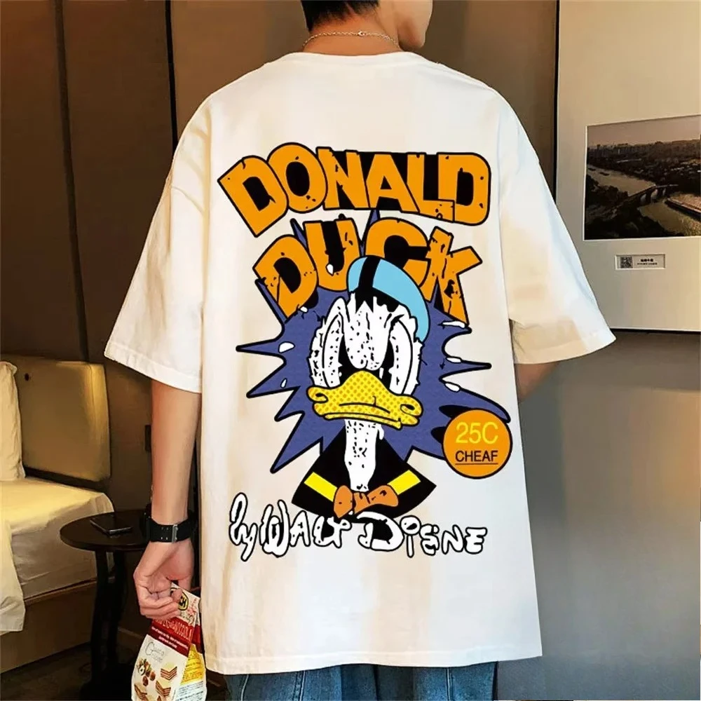 2025 Дональд Дак, мультяшный узор и текст, семейная хлопковая футболка с короткими рукавами и принтом, повседневная одежда для родителей и детей, топы
2025 Дональд Дак, мультяшный узор и текст, семейная хлопковая футболка с короткими рукавами и принтом, повседневная одежда для родителей и детей, топы