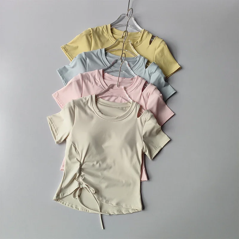 Yoga Suits for Women Short Sleeves Chest Pads Summer New Running Sports Tops Shirts Tops Pilates Training Fitness Suit Set
Yoga Suits for Women Short Sleeves Chest Pads Summer New Running Sports Tops Shirts Tops Pilates Training Fitness Suit Set