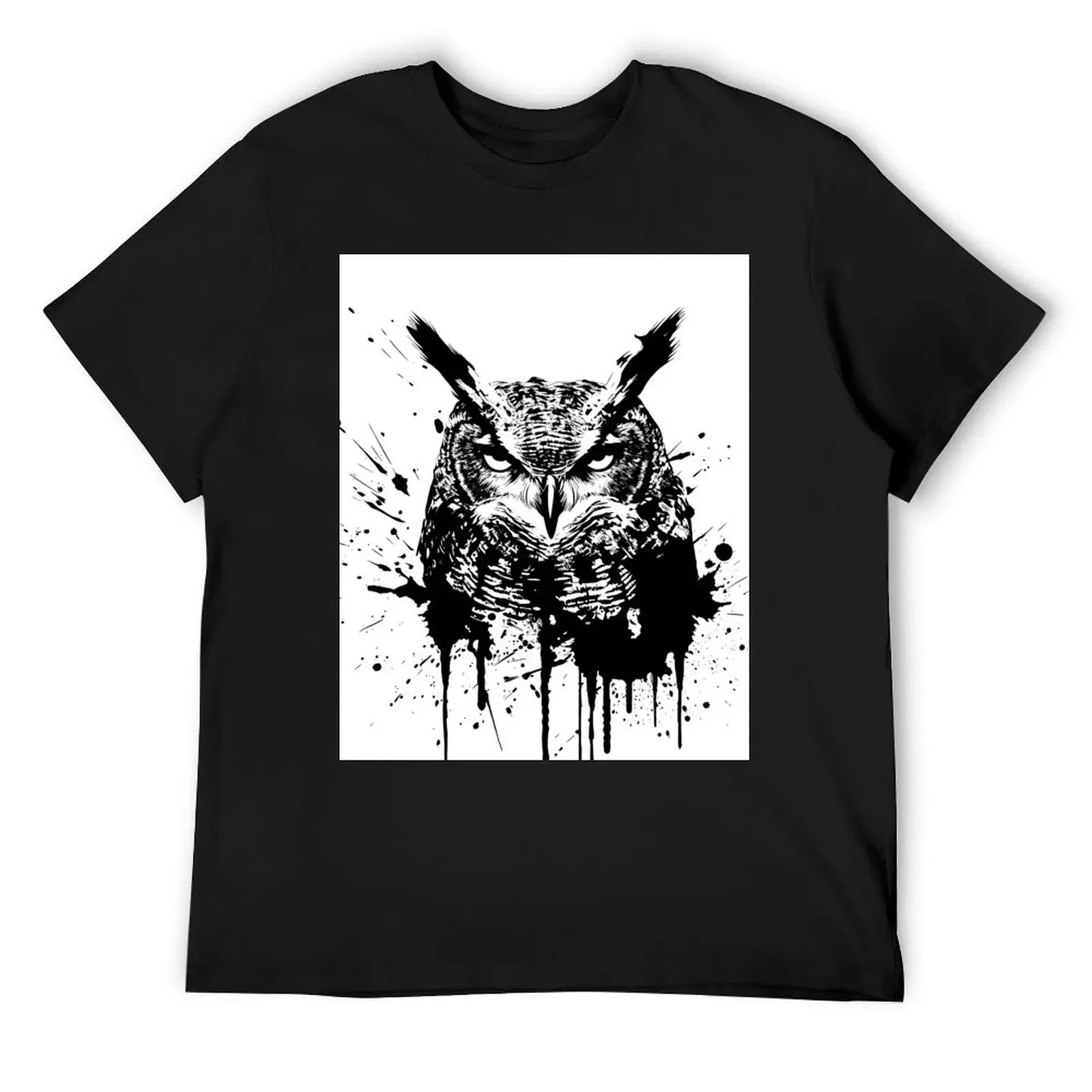Футболка Great Horned Owl Ink Splatter, забавная рубашка, хлопковые рубашки с рисунком, белая мужская футболка для мальчиков с графикой
Футболка Great Horned Owl Ink Splatter, забавная рубашка, хлопковые рубашки с рисунком, белая мужская футболка для мальчиков с графикой