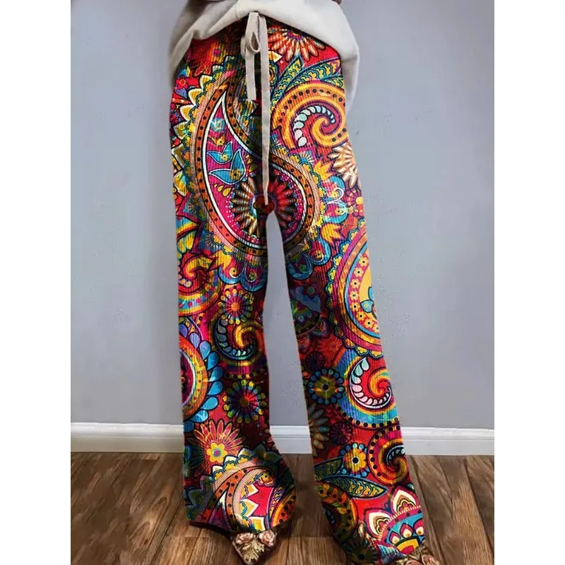 Sweet Colorful Floral Casual Wide Leg Pants Paisley Women's Trousers Boho Pants Party Drawstring Loose Sports Pants Plus Size
Sweet Colorful Floral Casual Wide Leg Pants Paisley Women's Trousers Boho Pants Party Drawstring Loose Sports Pants Plus Size
