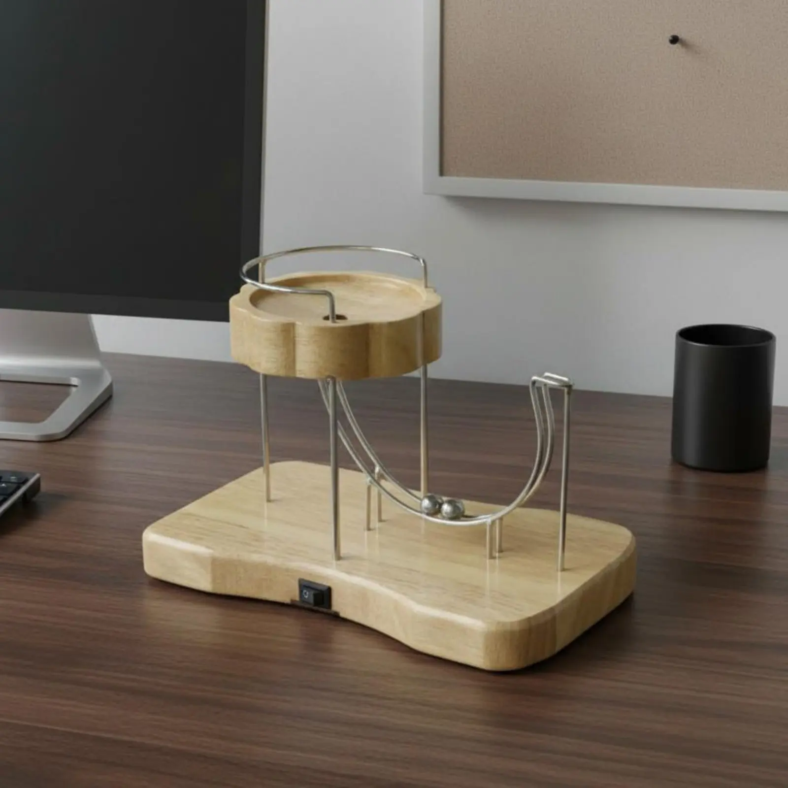 Perpetual Motion Desk Toy Stress Relief Kinetic Art Sculpture Kinetic Desk Toy Stress Relief Balance Ball Ornament for Office
Perpetual Motion Desk Toy Stress Relief Kinetic Art Sculpture Kinetic Desk Toy Stress Relief Balance Ball Ornament for Office