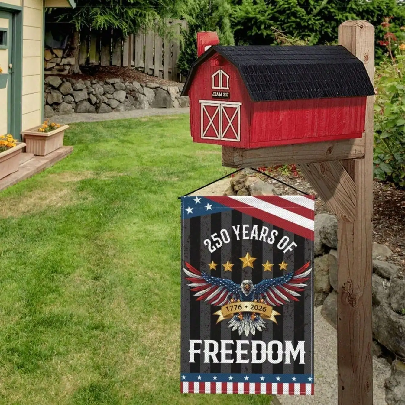 12x18 Inch Double Sided Patriotic USA 1776-2026 American Pride Yard No Pole
12x18 Inch Double Sided Patriotic USA 1776-2026 American Pride Yard No Pole