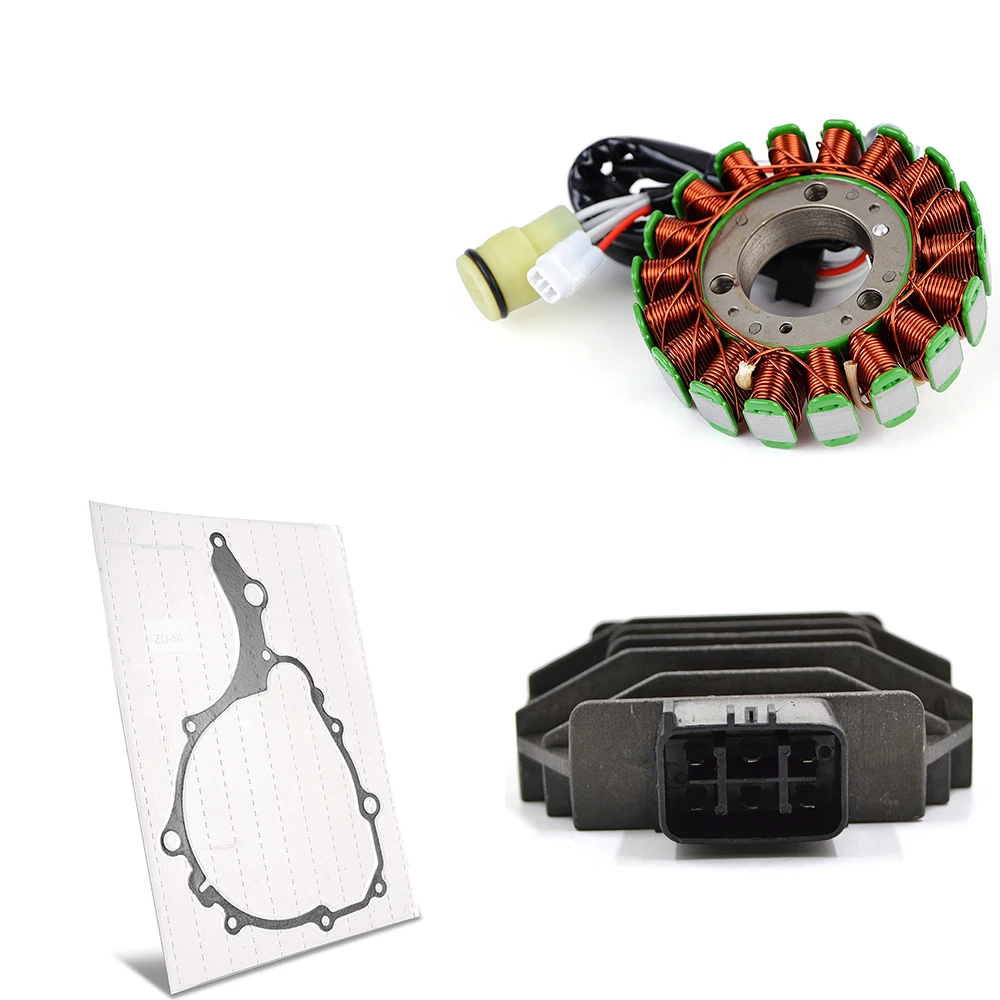 Rectifier Regulator Stator Coil Gasket Kit for Yamaha YFM250R Raptor 250 2008-2013 YFM250 Raptor 250 Special Edition 2 2008 2009
Rectifier Regulator Stator Coil Gasket Kit for Yamaha YFM250R Raptor 250 2008-2013 YFM250 Raptor 250 Special Edition 2 2008 2009