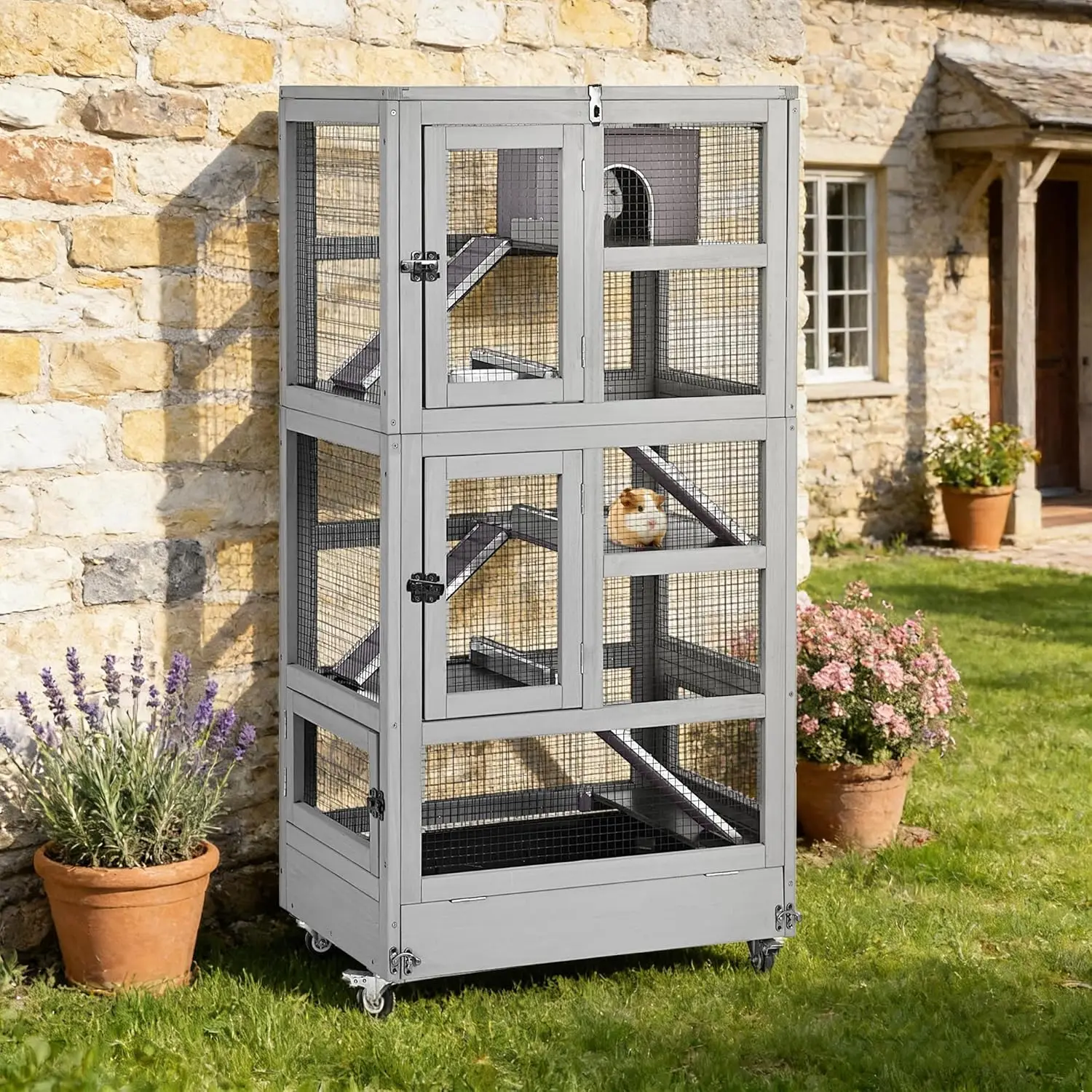 Ferret Cage Large, 5-Level Chinchilla Cage with Anti-Chewing Aluminum Frame, 55.2” Rat Hutch with
Ferret Cage Large, 5-Level Chinchilla Cage with Anti-Chewing Aluminum Frame, 55.2” Rat Hutch with