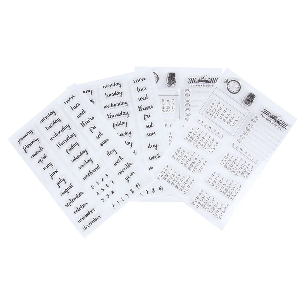 4pcs Transparent TPR Calendar Stamper Scrapbooking Tool Number Silicone Stamps Reusable DIY Gifts Storage Jar
4pcs Transparent TPR Calendar Stamper Scrapbooking Tool Number Silicone Stamps Reusable DIY Gifts Storage Jar
