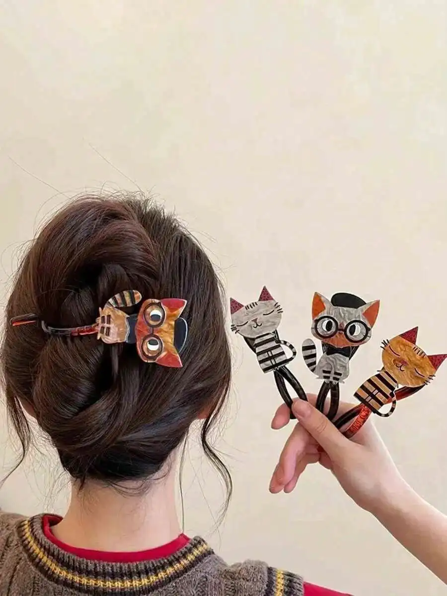 Cute Cat Resin Hair Claw Clip For Women Daily Hair Accessory Fashion Hairpin
Cute Cat Resin Hair Claw Clip For Women Daily Hair Accessory Fashion Hairpin