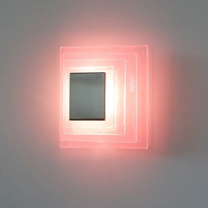 Bauhaus Pink Glass Wall Lamps LED Bedroom Living Room Lamp Medieval Stained Glass Corridor Aisle Bedroom Bedside Wall Lights
Bauhaus Pink Glass Wall Lamps LED Bedroom Living Room Lamp Medieval Stained Glass Corridor Aisle Bedroom Bedside Wall Lights